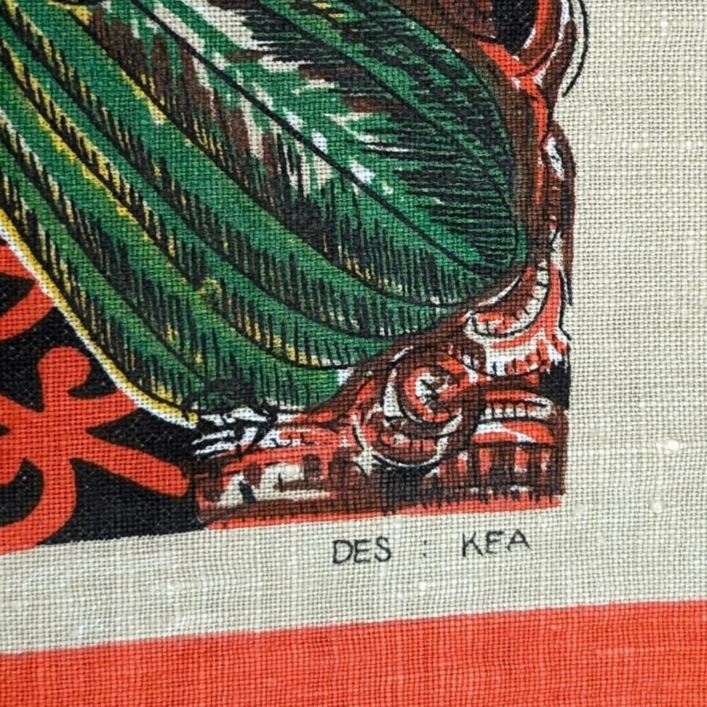 Vintage New Zealand 100% Linen Souvenir Tea Towel - Picture 4 of 4